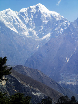Helicopter evacuation of member trekking to Everest Base Camp, Nepal